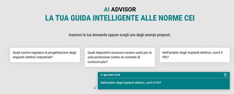 CEI – Comitato Elettrotecnico Italiano | CEI AI Advisor - CEI ...